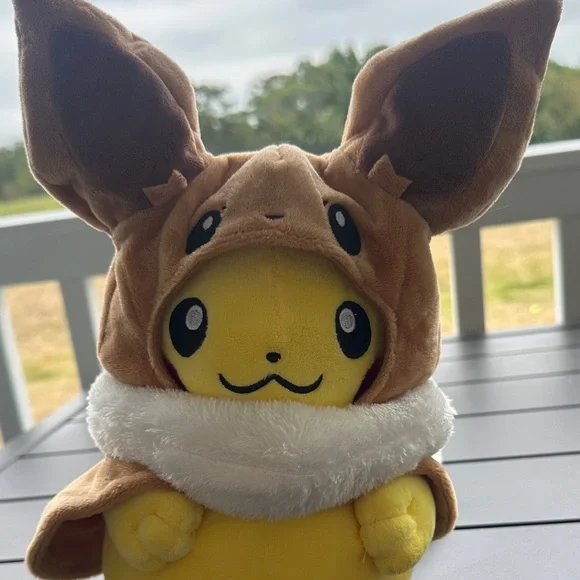 BUNDLED- EEVEE Cape Pikachu GROOKEY  Pokémon Plush - 9 In. POKÉMON CHARACTER. - Picture 4 of 10